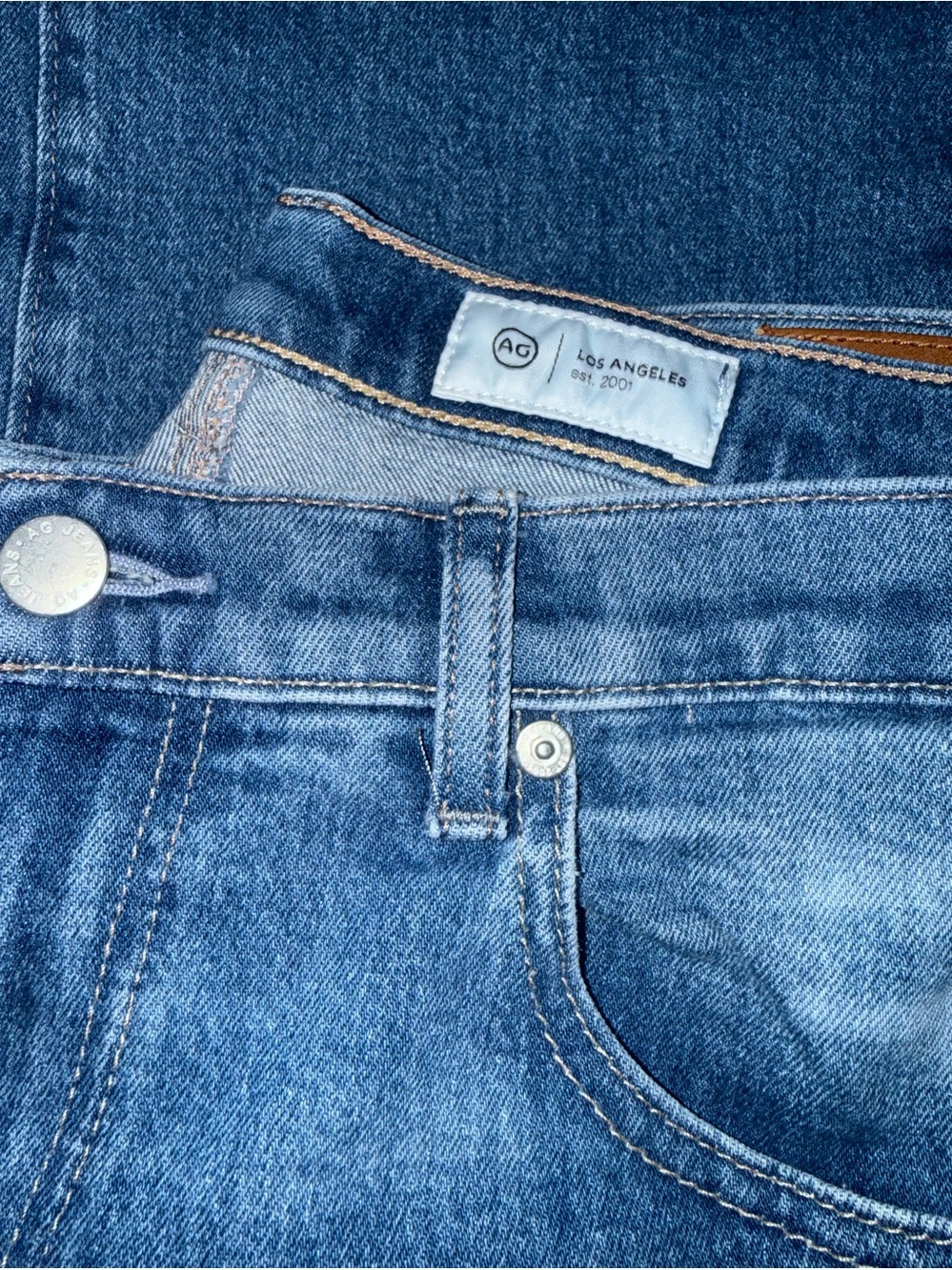 AG Brinley mid rise straight jeans